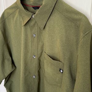 Marmot Olive Green Coolfit Button Down